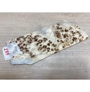 Тополь Кап заготовка накладки на головку грифа Смешанный ААА 7х105х260 мм-0