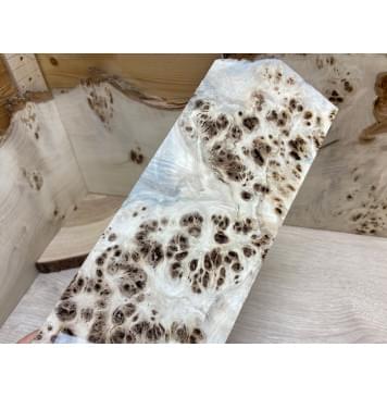 Тополь Кап заготовка накладки на головку грифа Смешанный ААА 7х105х260 мм-1