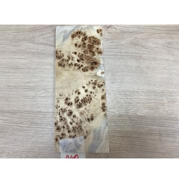 Тополь Кап заготовка накладки на головку грифа Смешанный ААА 7х105х265 мм-0