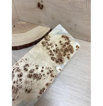 Тополь Кап заготовка накладки на головку грифа Смешанный ААА 7х105х265 мм-1