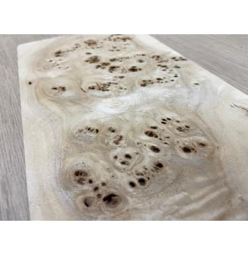 Тополь Кап заготовка накладки на головку грифа Смешанный ААА 6,5х100-130х270 мм-1