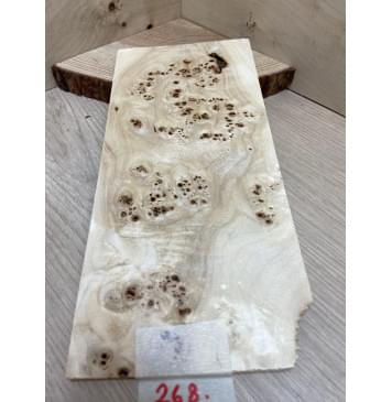 Тополь Кап заготовка накладки на головку грифа Смешанный ААА 6,5х130х270 мм-1