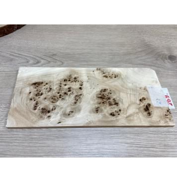 Тополь Кап заготовка накладки на головку грифа Смешанный ААА 6,5х130х270 мм-0