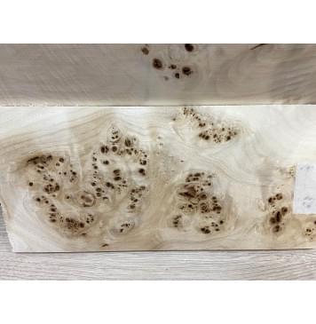 Тополь Кап заготовка накладки на головку грифа Смешанный ААА 6,5х130х270 мм-1