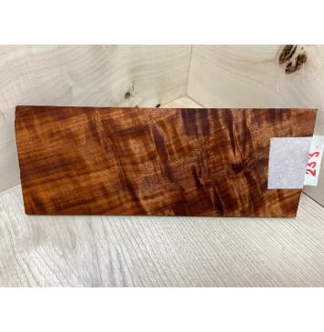 Макоре Пламя заготовка накладки на головку грифа Смешанный ААА Волна АА 6,5х100х250 мм-2