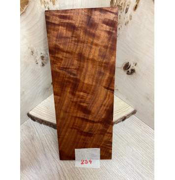 Макоре Пламя заготовка накладки на головку грифа Смешанный ААА Волна АА 7х100х250 мм-2