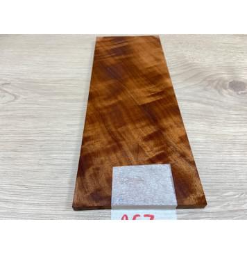 Макоре Пламя заготовка накладки на головку грифа Смешанный ААА Волна АА 7х97х250 мм-2