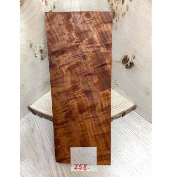 Макоре Пламя заготовка накладки на головку грифа Смешанный ААА Волна АА 6,5х100х250 мм-2