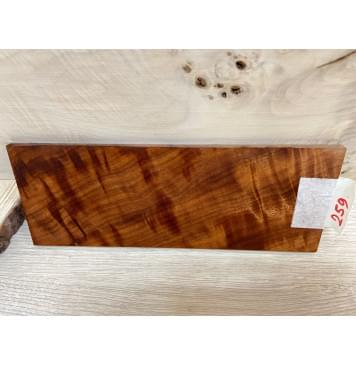 Макоре Пламя заготовка накладки на головку грифа Смешанный ААА Волна АА 7х97х250 мм-2