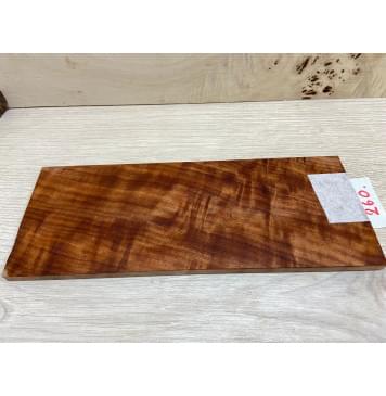 Макоре Пламя заготовка накладки на головку грифа Смешанный ААА Волна АА 6,5х100х250 мм-1