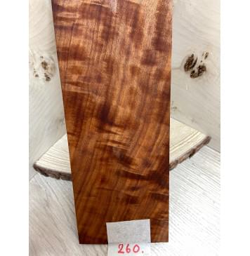 Макоре Пламя заготовка накладки на головку грифа Смешанный ААА Волна АА 6,5х100х250 мм-2