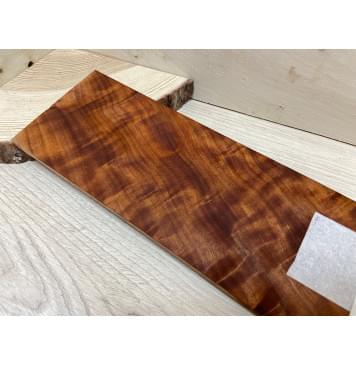 Макоре Пламя заготовка накладки на головку грифа Смешанный ААА Волна АА 6,5х97х250 мм-2