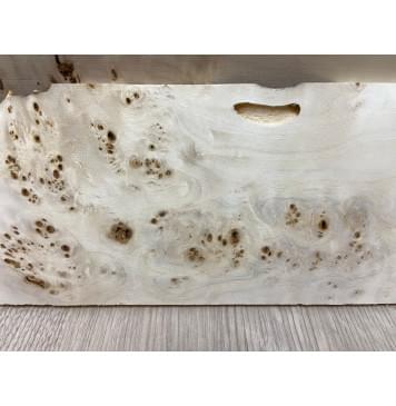 Тополь Кап заготовка накладки на головку грифа Смешанный ААА 7х112х295 мм-1