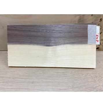 Орех Американский Заболонь заготовка накладки на головку грифа Смешанный ААА 7,5х102-112х215 мм-0