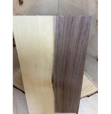 Орех Американский Заболонь заготовка накладки на головку грифа Смешанный ААА 7,5х102-112х215 мм-1