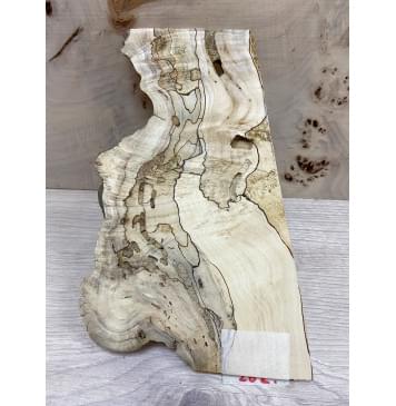 Клён Американский Spalted заготовка накладки на головку грифа под заливку Смешанный ААА 10х80-160х230 мм -0