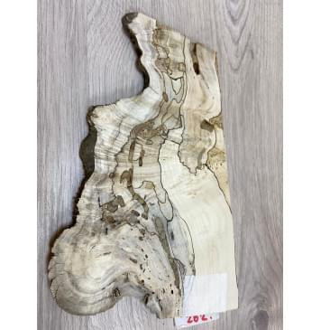 Клён Американский Spalted заготовка накладки на головку грифа под заливку Смешанный ААА 10х80-160х230 мм -1