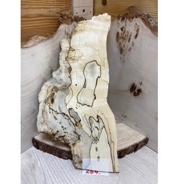 Клён Американский Spalted заготовка накладки на головку грифа под заливку Смешанный ААА 8х70-120-70х220 мм -1