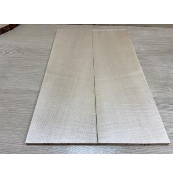 Клён Белый заготовка на топ Тревел гитары Радиал АА 9х143х450 мм 2 шт Книжкой-1