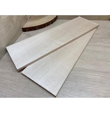 Клён Белый заготовка на топ Тревел гитары Радиал АА 9х143х450 мм 2 шт Книжкой-6