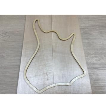 Клён Белый заготовка на топ Тревел гитары Радиал АА 9х143х450 мм 2 шт Книжкой-2