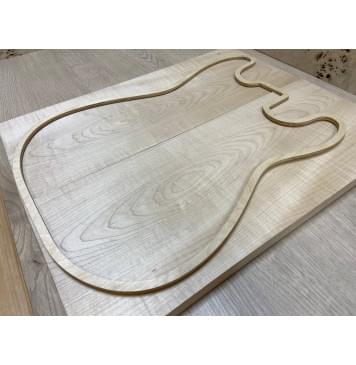 Клён Белый заготовка на топ Смешанный ААА 17х193х475 мм - 2 шт. (книжкой)-5