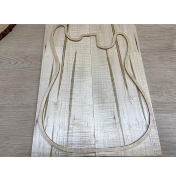 Клён Гуссано заготовка на топ Смешанный ААА Волна АА 8х178х485 мм 2 шт (книжкой)-0