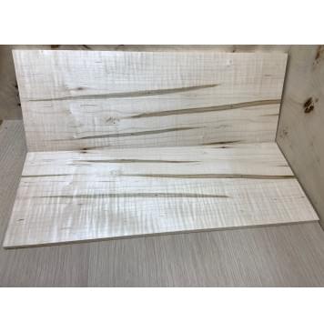 Клён Гуссано заготовка на топ Смешанный ААА Волна АА 8х178х485 мм 2 шт (книжкой)-4