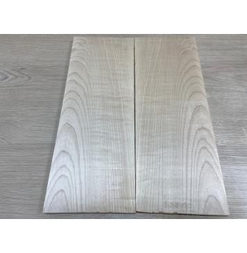 Клён Белый заготовка на топ для Тревел гитары Смешанный АА 10х147х380 мм - 2 шт.(книжкой)-0