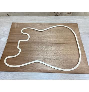 Махагон Кая заготовка на топ Смешанный ААА 9х188х520 мм - 2 шт. (книжкой)-4