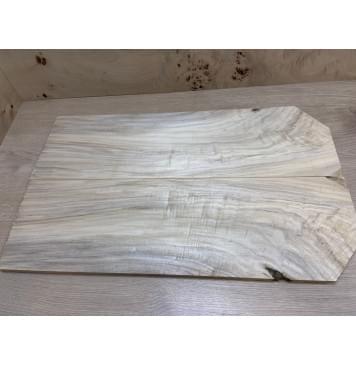 Тополь Болотный Волнистый заготовка на топ Смешанный ААА Волна АА 14х195х650 мм - 2 шт. (книжкой)-5