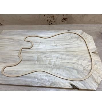 Тополь Болотный Волнистый заготовка на топ Смешанный ААА Волна АА 14х195х650 мм - 2 шт. (книжкой)-6