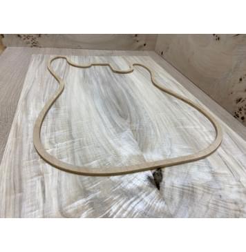 Тополь Болотный Волнистый заготовка на топ Смешанный ААА Волна АА 14х195х650 мм - 2 шт. (книжкой)-7