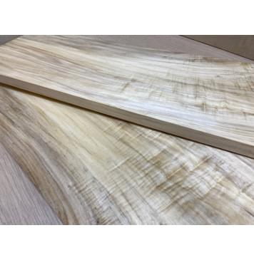 Тополь Болотный Волнистый заготовка на топ Смешанный ААА Волна АА 14х195х650 мм - 2 шт. (книжкой)-2