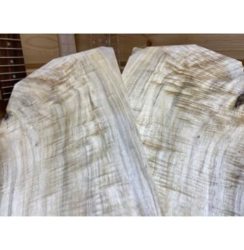 Тополь Болотный Волнистый заготовка на топ Смешанный ААА Волна АА 14х195х650 мм - 2 шт. (книжкой)-3