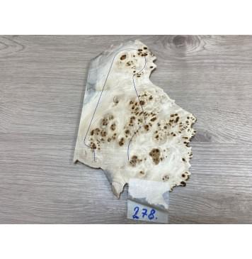 Тополь Кап заготовка накладки на головку грифа Смешанный ААА 7х90-145х220 мм-0