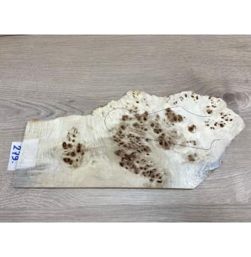 Тополь Кап заготовка накладки на головку грифа Смешанный ААА 7х110-160х310 мм-0