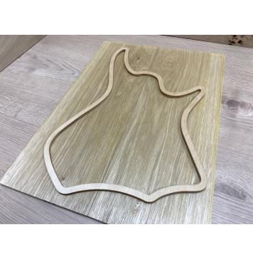 Корина Белая заготовка на топ Тревел гитары Смешанный АА 7х150х405 мм 2 шт (книжкой)-2