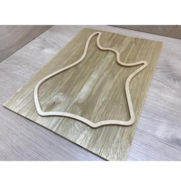 Корина Белая заготовка на топ Тревел гитары Смешанный АА 7х150х400 мм 2 шт (книжкой)-2