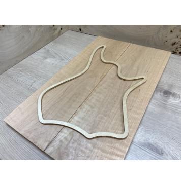 Ольха заготовка на топ для Тревел гитары Смешанный ААА 21х145х470 мм - 2 шт. (книжкой) Ольха заготовка на топ для Тревел гитары Смешанный ААА 21х145х470 мм - 2 шт. (книжкой)-2