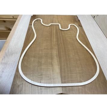 Клён белый (Печёный 180) заготовка на топ Смешанный ААА 18х176х560 мм - 2 шт.(книжкой)-2