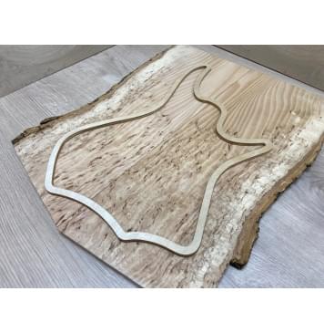 Ясень Кап заготовка на топ  Тревел гитары Смешанный ААА 13х145-160х400-420 мм - 2 шт. (книжкой)-3