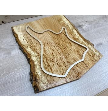 Ясень Кап заготовка на топ  Тревел гитары Смешанный ААА 13х145-160х400-420 мм - 2 шт. (книжкой)-2