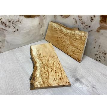 Ясень Кап заготовка на топ  Тревел гитары Смешанный ААА 13х145-160х400-420 мм - 2 шт. (книжкой)-1