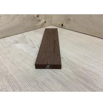 Венге заготовка для бриджа акустической гитары Радиал ААА 13х55х235 мм-0