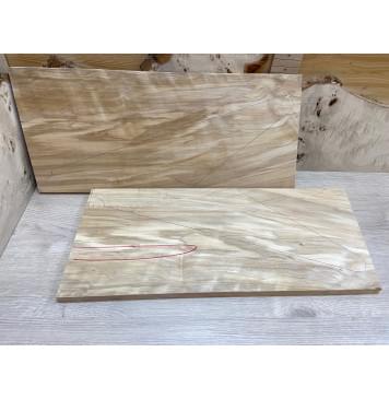 Берёза Болотная заготовка на топ Смешанный АА 15х257х550-570 мм 2 шт (книжкой)-0