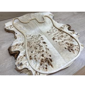 Тополь Кап заготовка на топ Смешанный ААА 22х152х420-490 мм - 2 шт. (книжкой)-2