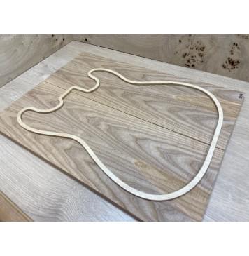 Ясень Оливковый Волнистый заготовка на топ Тангент ААА Волна ААА 16х198х540 мм - 2 шт. (книжкой)-3