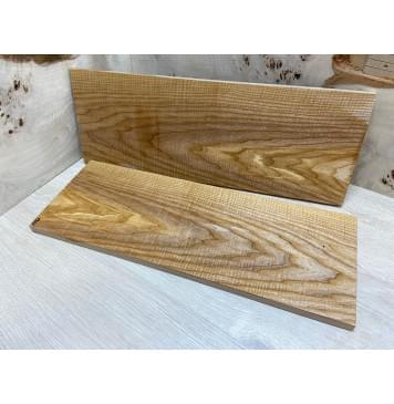 Ясень Оливковый Волнистый заготовка на топ Тангент ААА Волна АА 16х198х550 мм - 2 шт. (книжкой)-1