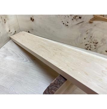 Клён Белый заготовка грифа для Безголовой гитары Тангент ААА 24,5х96х635 мм-3